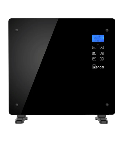 Estufa Eléctrica Panel Convector Vidrio GH10RM Negro