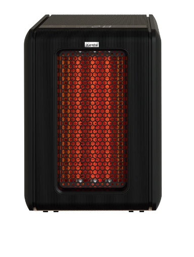 Estufa Eléctrica infrarroja Golden Tube Negra